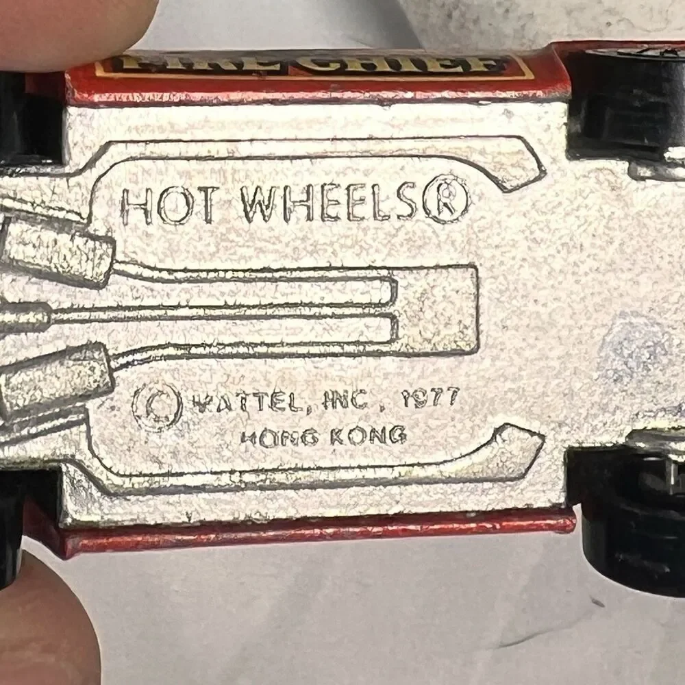 1977 Hot Wheels Fire Chief  Car 1:64 Diecast Red